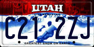 UT license plate C212ZJ