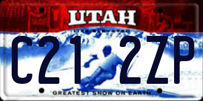 UT license plate C212ZP