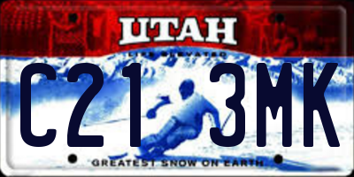 UT license plate C213MK