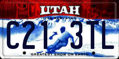 UT license plate C213TL