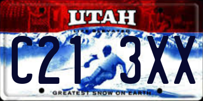 UT license plate C213XX
