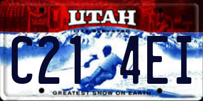 UT license plate C214EI