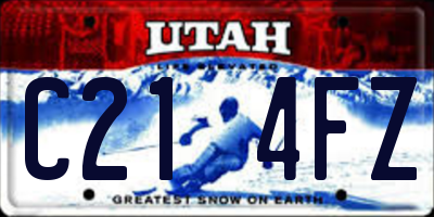 UT license plate C214FZ