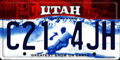 UT license plate C214JH