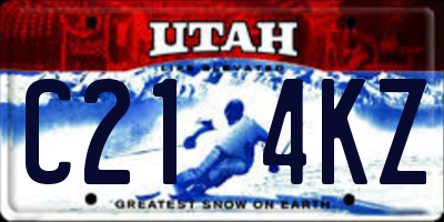 UT license plate C214KZ