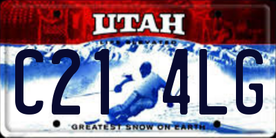 UT license plate C214LG