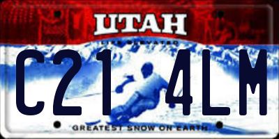 UT license plate C214LM