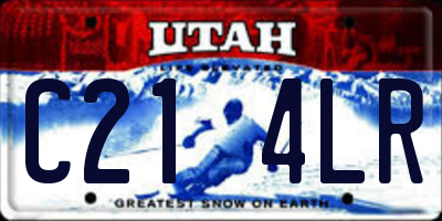 UT license plate C214LR