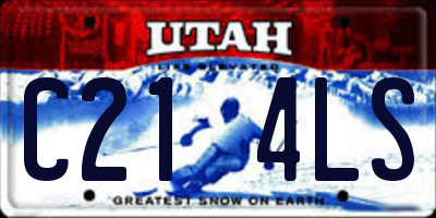 UT license plate C214LS