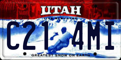 UT license plate C214MI