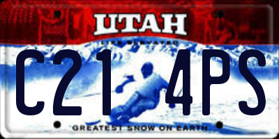 UT license plate C214PS