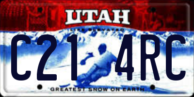 UT license plate C214RC