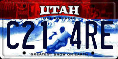 UT license plate C214RE