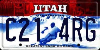 UT license plate C214RG