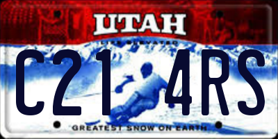 UT license plate C214RS
