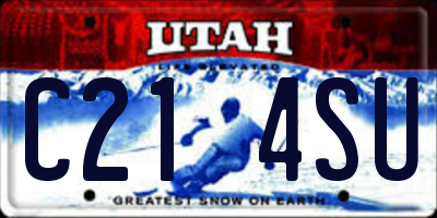 UT license plate C214SU
