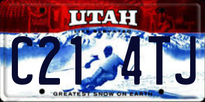 UT license plate C214TJ