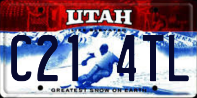 UT license plate C214TL