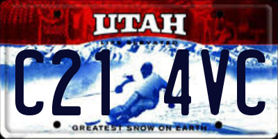 UT license plate C214VC