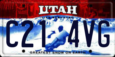UT license plate C214VG