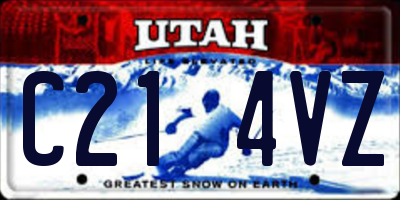 UT license plate C214VZ