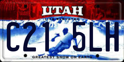 UT license plate C215LH