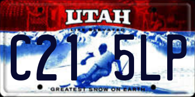 UT license plate C215LP