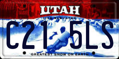 UT license plate C215LS