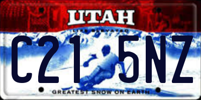 UT license plate C215NZ
