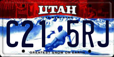 UT license plate C215RJ