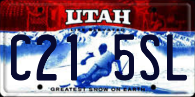 UT license plate C215SL