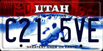 UT license plate C215VE