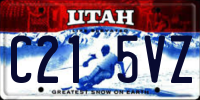 UT license plate C215VZ