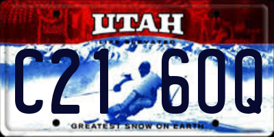 UT license plate C216OQ