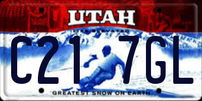 UT license plate C217GL