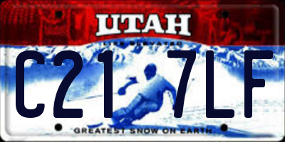 UT license plate C217LF