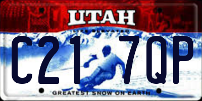 UT license plate C217QP