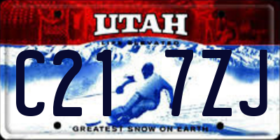 UT license plate C217ZJ