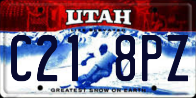 UT license plate C218PZ