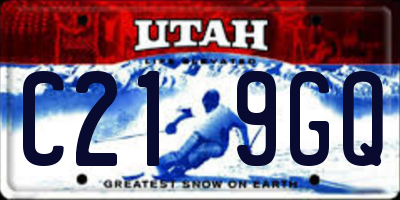 UT license plate C219GQ