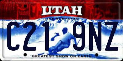 UT license plate C219NZ