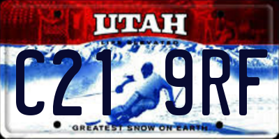 UT license plate C219RF