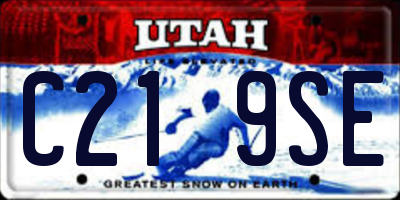 UT license plate C219SE
