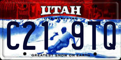 UT license plate C219TQ