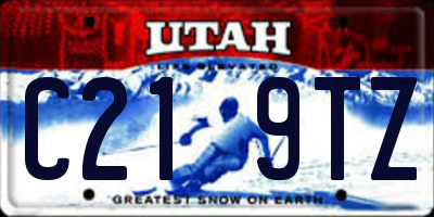 UT license plate C219TZ