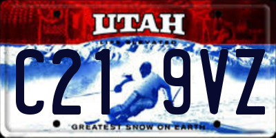UT license plate C219VZ