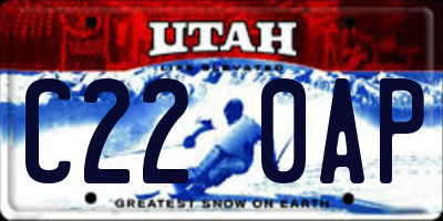 UT license plate C220AP