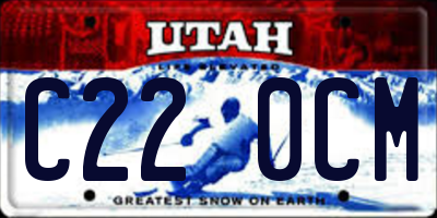 UT license plate C220CM