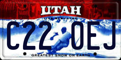 UT license plate C220EJ