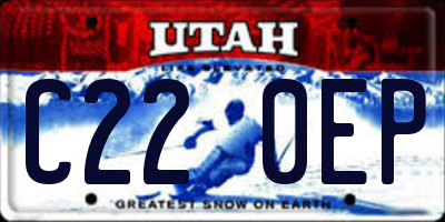 UT license plate C220EP